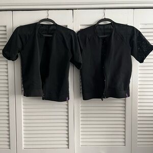 Design Veronique Zippered Compression Vest with Arms Style #642 Black Medium